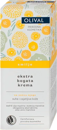 Krema za lice OLIVAL ekstra bogata noćna - smilje, 50 ml