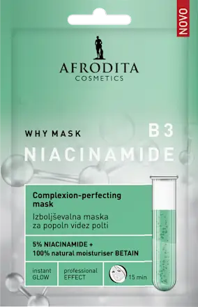Maska za lice AFRODITA why mask niacinamide B3 , 1 kom