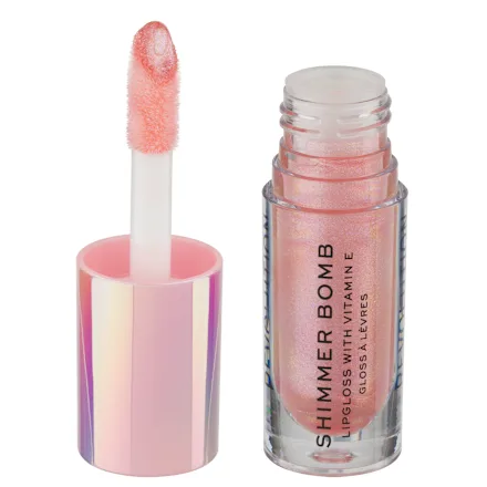 Sjaj za usne REVOLUTION Shimmer Bomb - Glimmer Nude, 4,5 ml