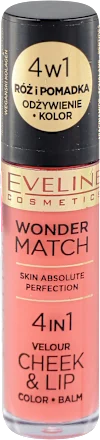 Balzam za usne EVELINE wonder match 4in1 tečno rumenilo i balzam za usne- 01, 4,5 ml