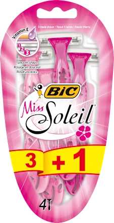 Ženski brijač  BIC Miss Soleil sa 3 oštrice 3+1 kom