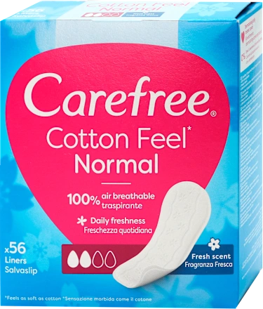 Higijenski ulošci CAREFREE dnevni Cotton Fresh 56 komada