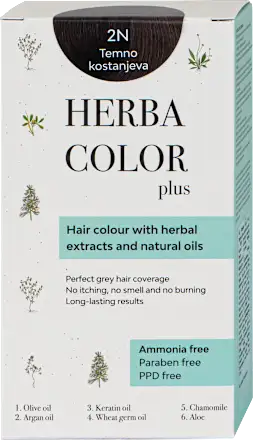 Farba za kosu HERBA COLOR PLUS 2N tamno kestenjasta