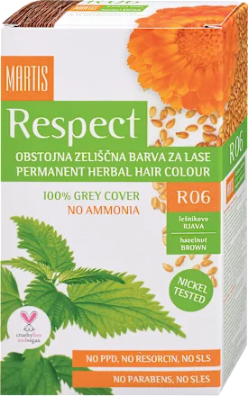 Farba za kosu RESPECT lešnik smeđa 06