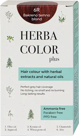 Farba za kosu HERBA COLOR PLUS 6R bakarno tamno plava