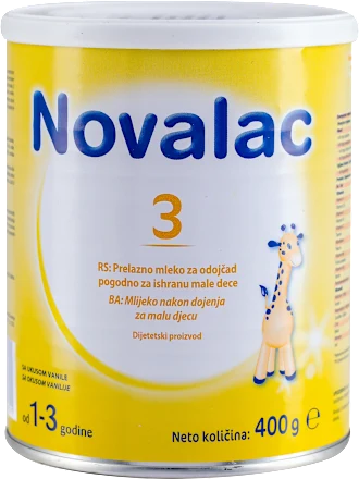 Mleko za bebe NOVALAC 3 mlečna formula, 400g