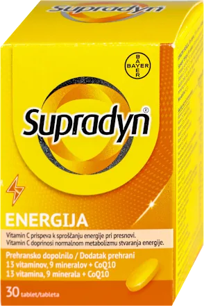 Vitamini i minerali BAYER Supradyn Energija 30 film tableta