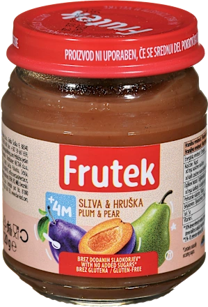 Kašice FRUTEK šljiva i kruška kašica 120gr