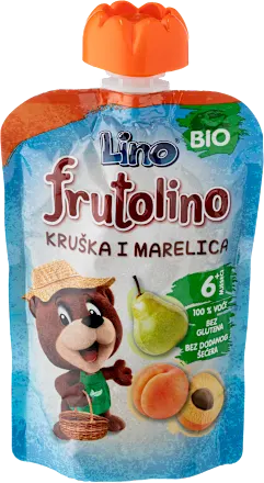 Kašice LINO Fruto bio pouch kruška i marelica 100g