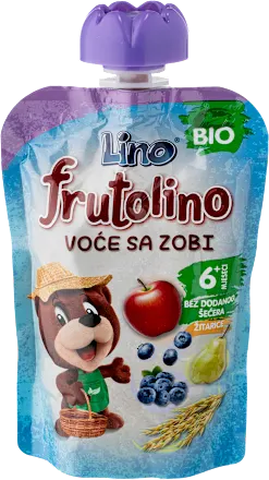 Kašice LINO Fruto bio pouch voće sa zobi 100g