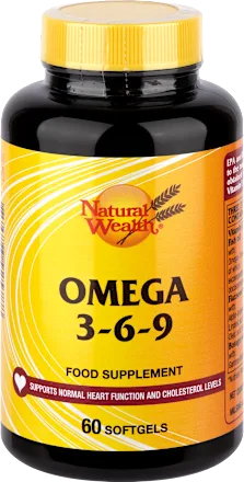 Omega preparati NATURAL WEALTH-NW Natural Wealth Omega 3-6-9, 60 kapsula