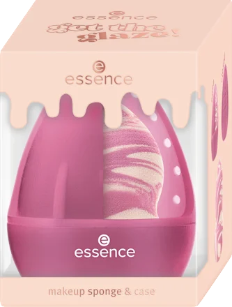 Četkice za šminku ESSENCE Get The Glaze! Makeup Sunđer i kutijica 01 Bake It & Glaze It