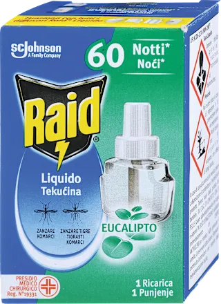 Osveživači prostora RAID Electric dopuna Eukaliptus 60 noći