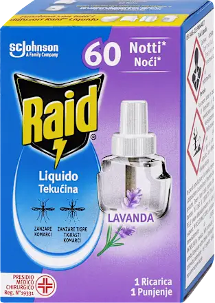 Osveživači prostora RAID Electric dopuna Lavanda 60 noći