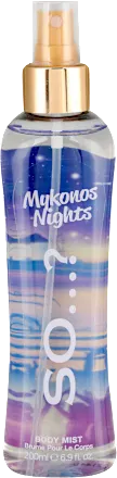 Body mist SO UNIQUE Summer escapes Mykonos nights 200 ml
