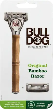 Brijač BULLDOG Original bambus + 2 dopune
