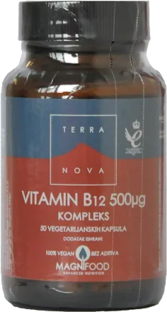Vitamini i minerali TERRANOVA Vitamin B12 500mcg kompleks A50