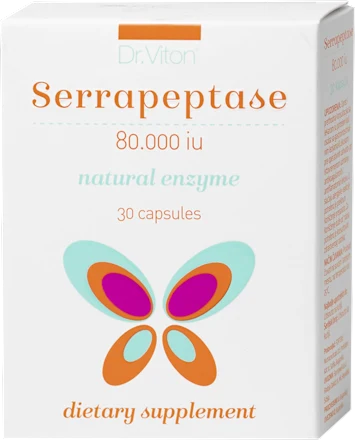 Kosti, zglobovi i mišići DR VITON Serrapeptase 80000 IU, 30 kapsula