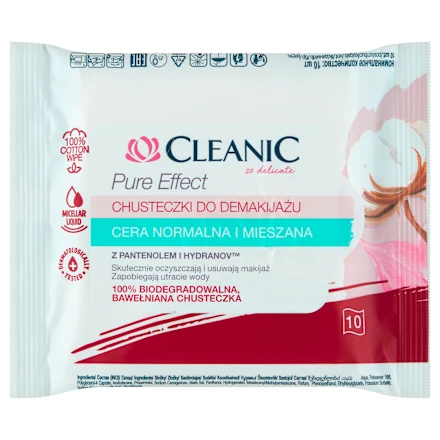 Maramice za skidanje šminke CLEANIC vlazne Hydro 10/1