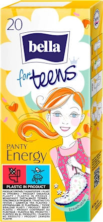 Higijenski ulošci BELLA Teens panty Energy dnevni 20 komada