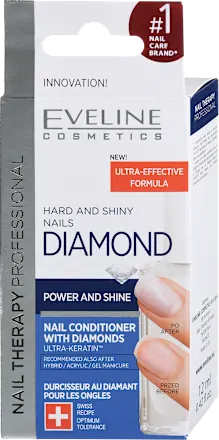 Nega noktiju EVELINE nail therapy diamond Hard&Shiny Nails 12ml