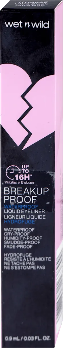 Ajlajner WET N WILD breakup proff tečni crni, 0,9 ml