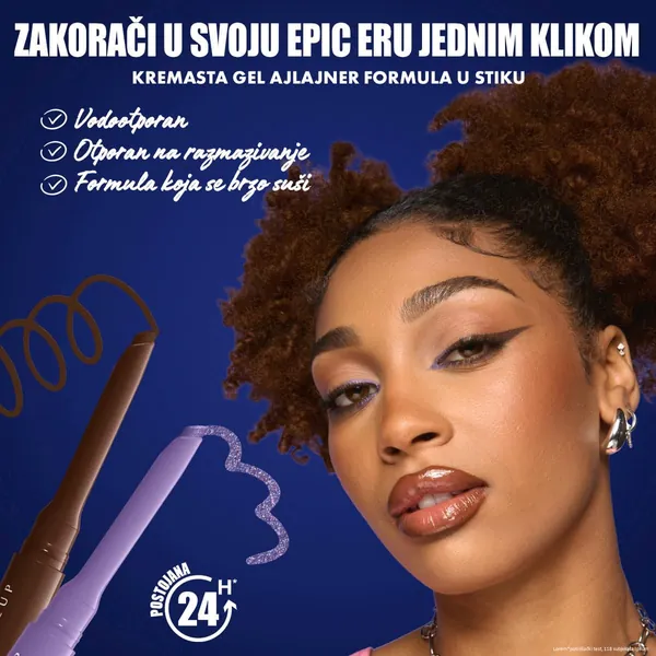 Ajlajneri NYX PROFESSIONAL MAKEUP Epic Inky stix 01 black screen