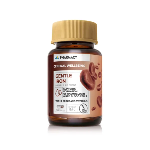 Anemija PHARMACY Gentle Iron, 30 kapsula