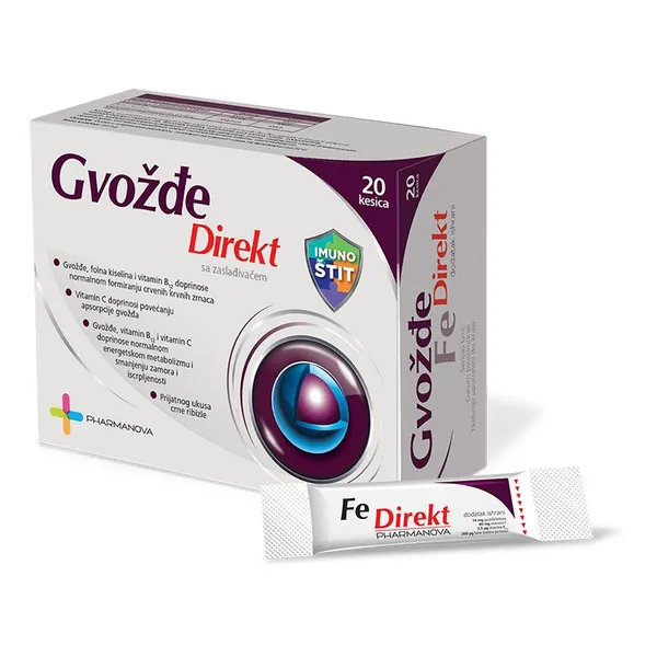 Anemija PHARMANOVA CO-PHN Pharmanova Gvožđe direkt 20 kesica