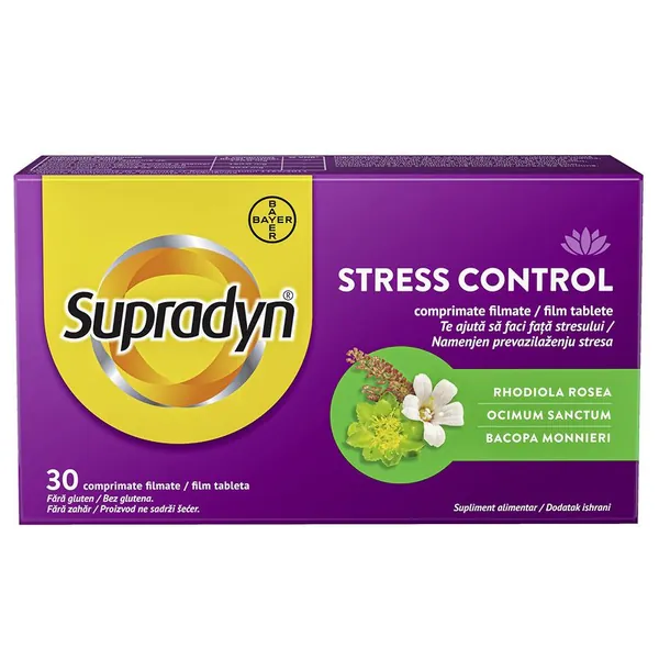 Antistres i relaksacija BAYER Supradyn stress control, 30 film tableta