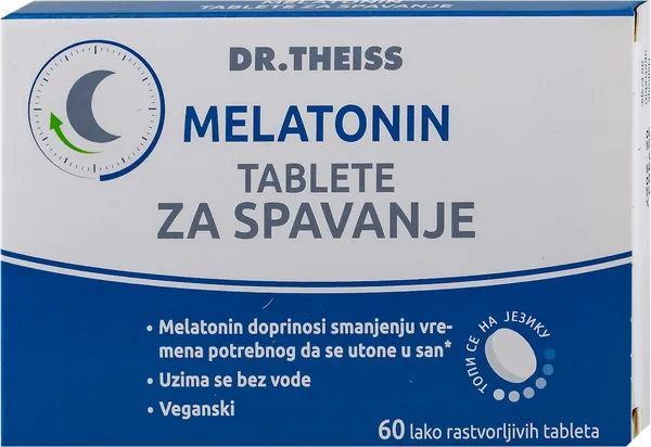 Antistres i relaksacija DR.THEISS Dr Theiss Melatonin, 30 lako rastvorljivih tableta