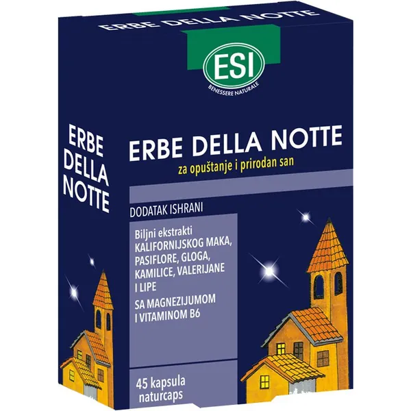 Antistres i relaksacija ESI Erbe Della Notte 45 kapsula