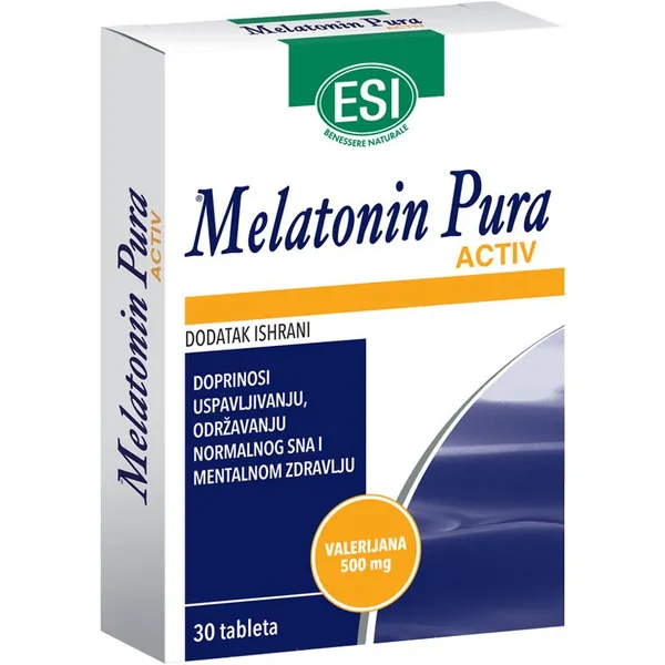 Antistres i relaksacija ESI Melatonin Activ tablete - melatonin + valerijana 30 tableta