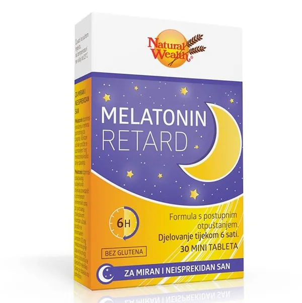 Antistres i relaksacija NATURAL WEALTH-NW Natural Wealth Melatonin retard 30 mini tableta