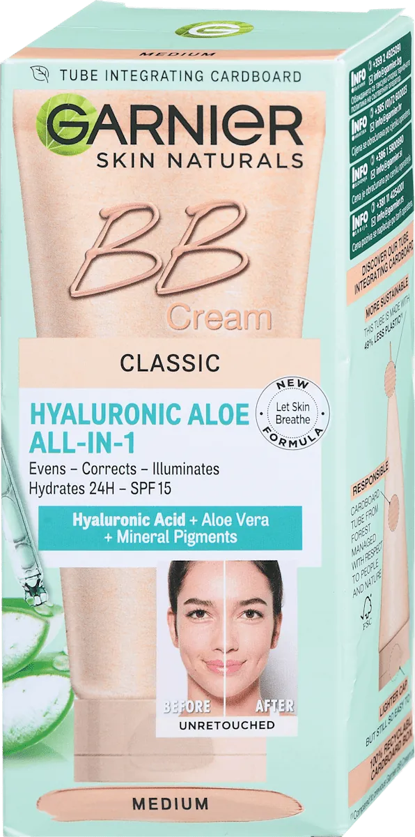 BB krema GARNIER SKIN NATURALS Classic Medium 50 ml