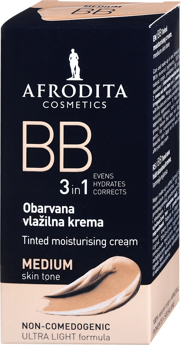 BB krema za lice AFRODITA tonirana vlažna medium 30ml