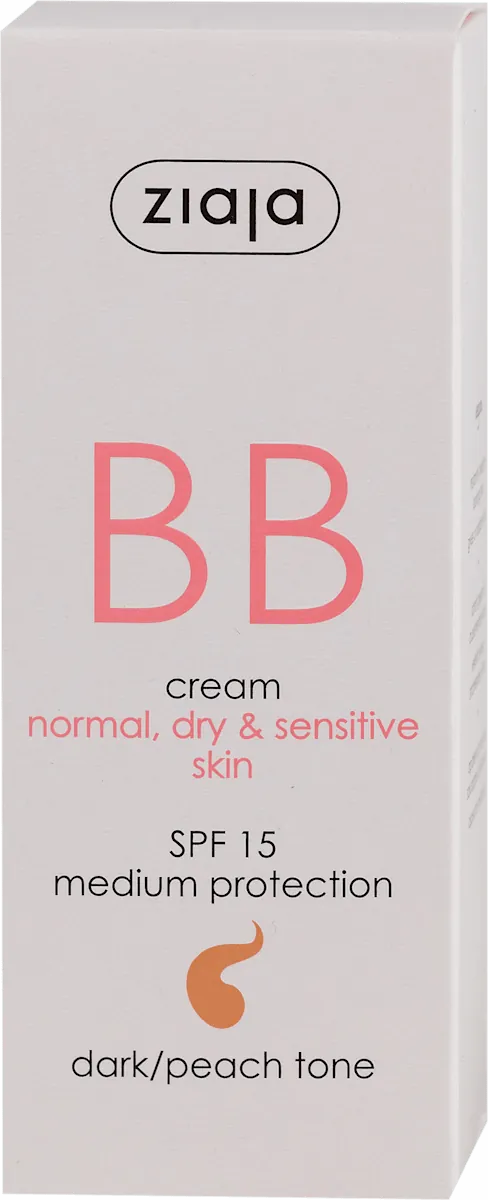 BB krema ZIAJA light tone- 15 Dark/peach tone, 50 ml