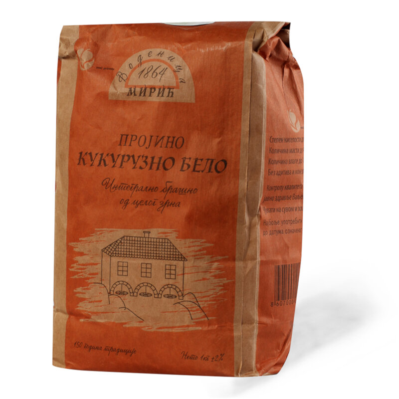 Brašno kukuruzno MPK integralno belo 1kg