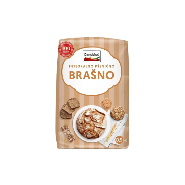 Brašno pšenično DANUBIUS graham integ. hleb 900g