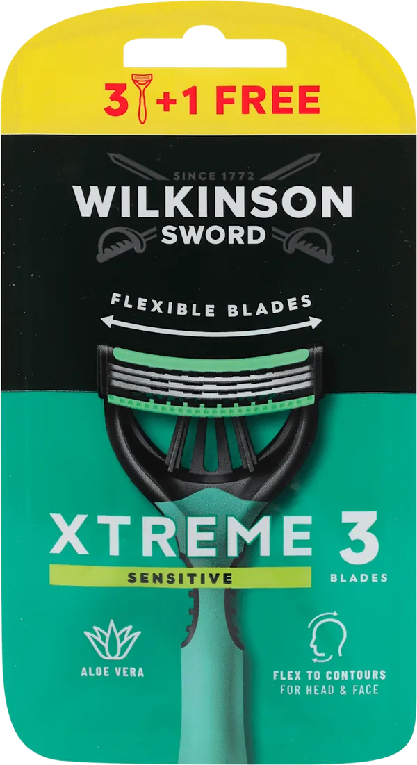 Brijač za muškarce WILKINSON Xtreme3 Sensitive 3+1 gratis
