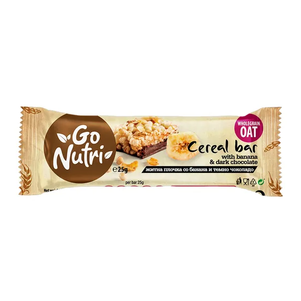 Cereal bar VITALIA ban. tamna čokolada Go Nutri 25g