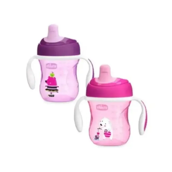 CHICCO čaša trening (6m+) roze 150ml