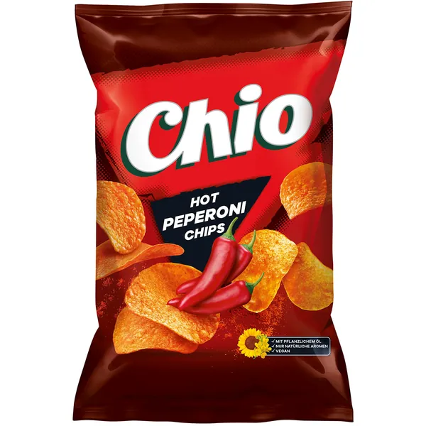 Čips CHIO hot pepperoni 130g