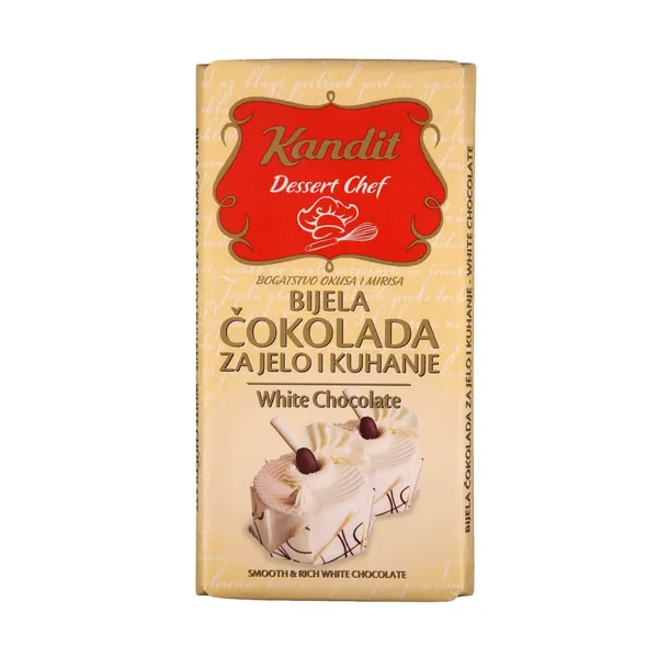 Čokolada za kuvanje KANDIT bela 200g