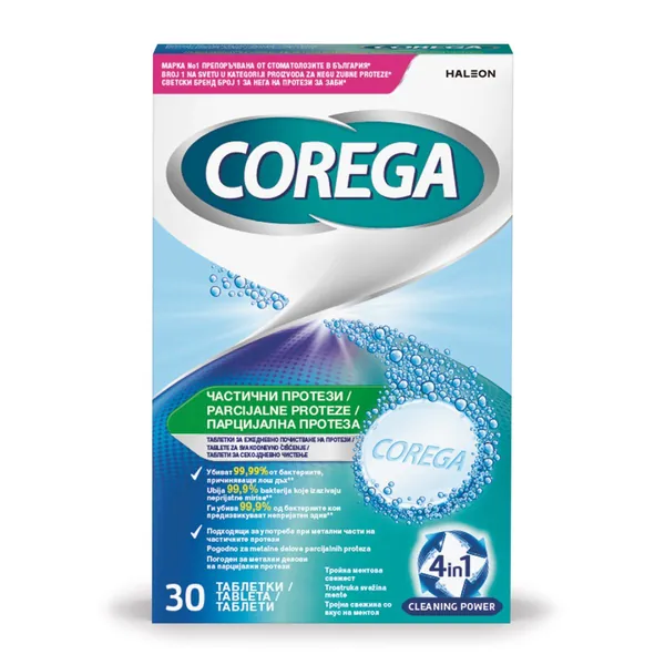 COREGA tablete za čišćenje zubnih proteza - 1 tabla, 6komada