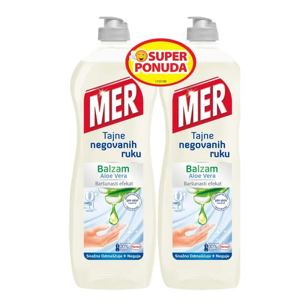 Det.za ruč.pr.sud MER aloe vera 2x750ml