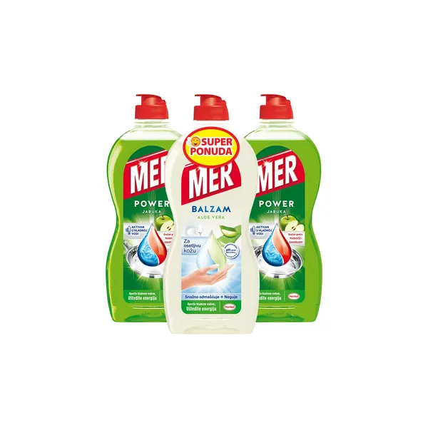 Det.za ruč.pr.sud MER Jabuka i aloe vera 3x450ml
