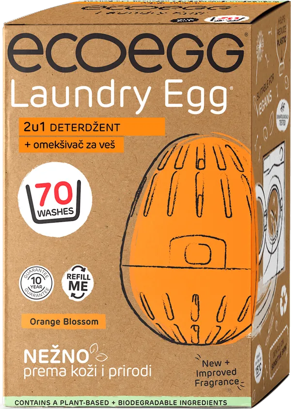 Deterdžent i omekšivać za veš ECOEGG 2u1 Orange Blossom, 1 kom