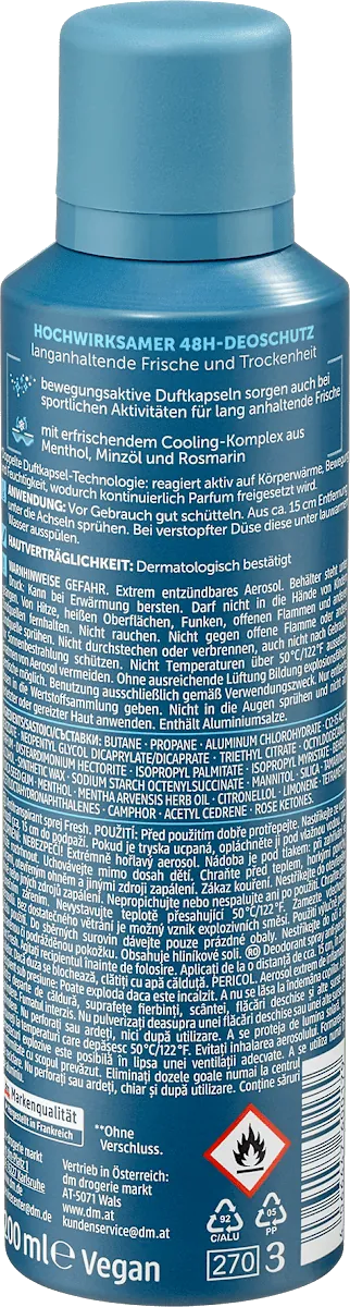 Dezodorans za muškarce BALEA MEN Fresh anti-transpirant 200ml
