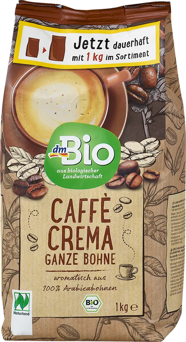 Domaća kafa DM BIO kremasta celo zrno 1kg